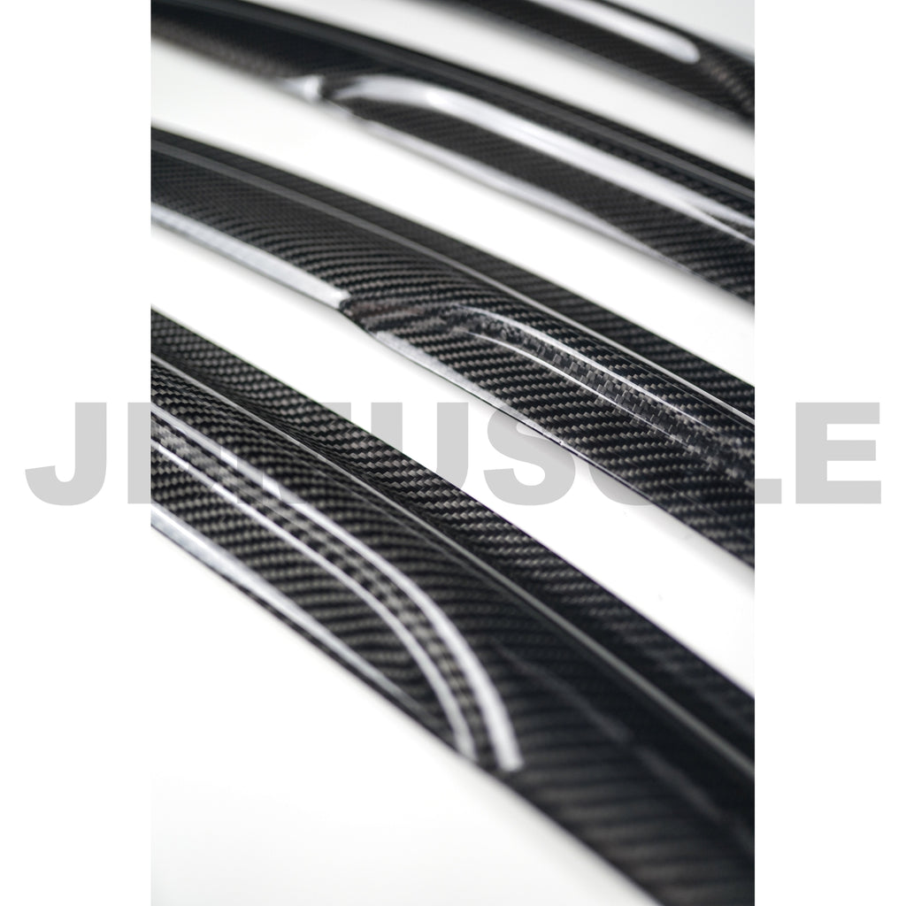 JDMuscle Tanso Carbon Fiber Rain Guards / Wind Deflectors - Subaru WRX / STi 2015-2021