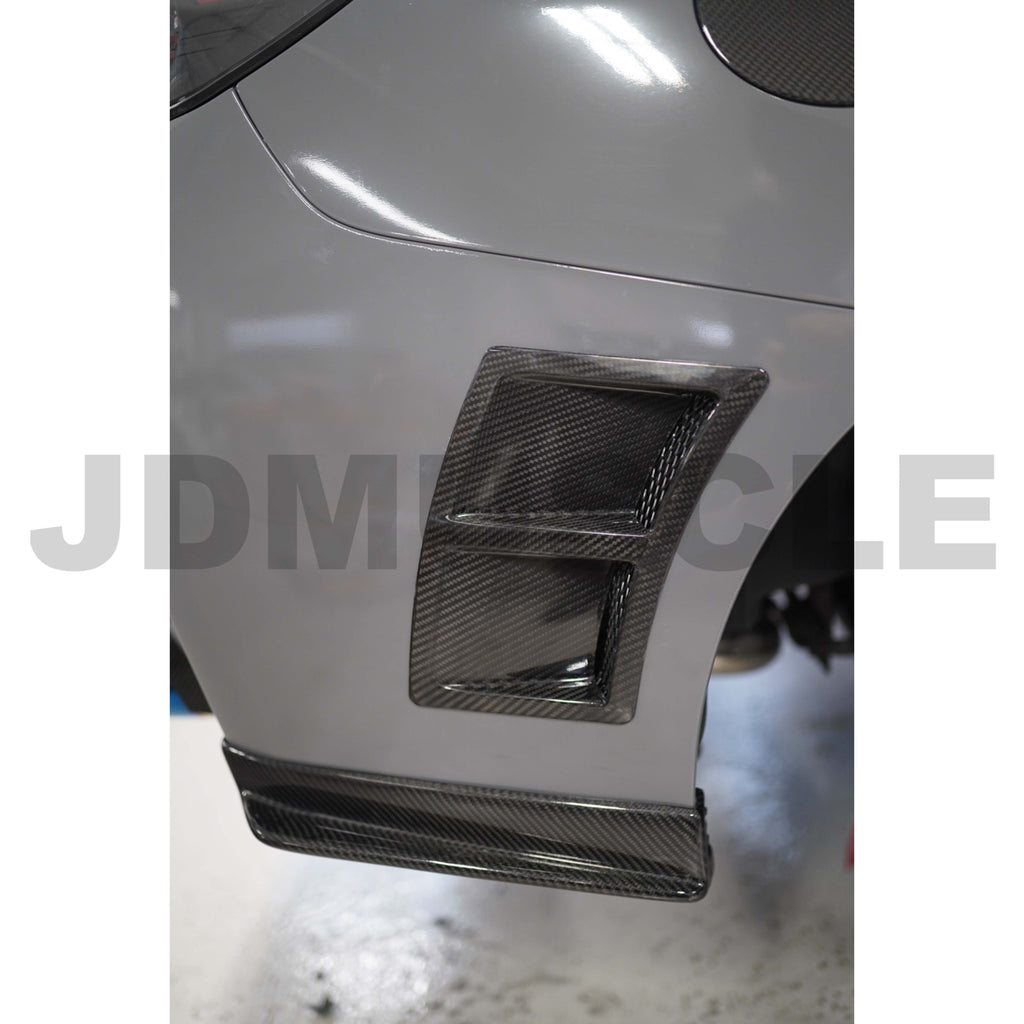 JDMuscle S207/S209 Style Carbon Fiber Rear Bumper Vents -Subaru WRX / STi 2015-2021