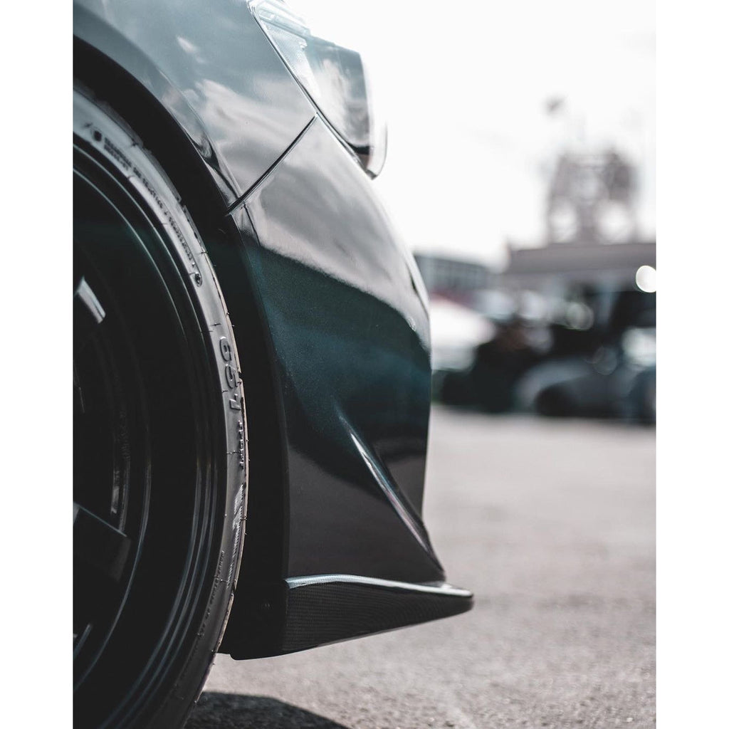 JDMuscle Tanso OE Style V1 Front Carbon Fiber Lip - Subaru WRX / STi 2015-2017