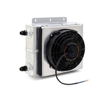 Load image into Gallery viewer, Mishimoto Universal Oil Cooler Kit 23 Row Cooler w/ 1in x 8in Fan