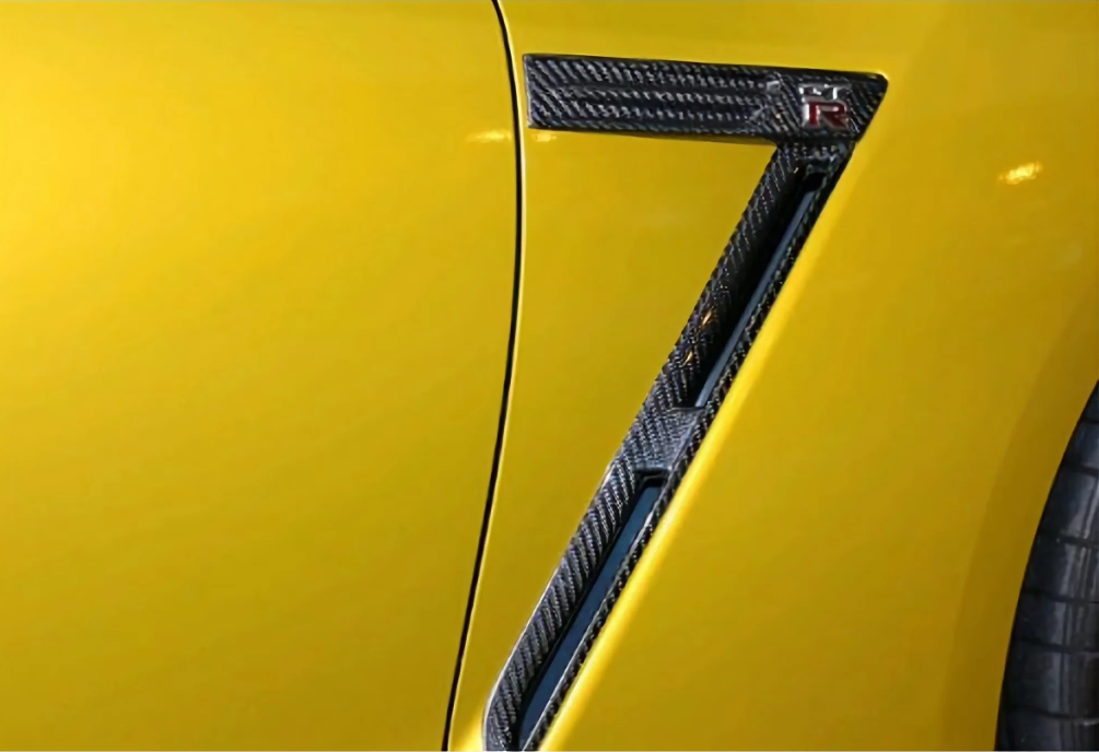 JDMuscle OE Style Carbon Fiber Fender Ducts - Nissan GT-R 2009-2016