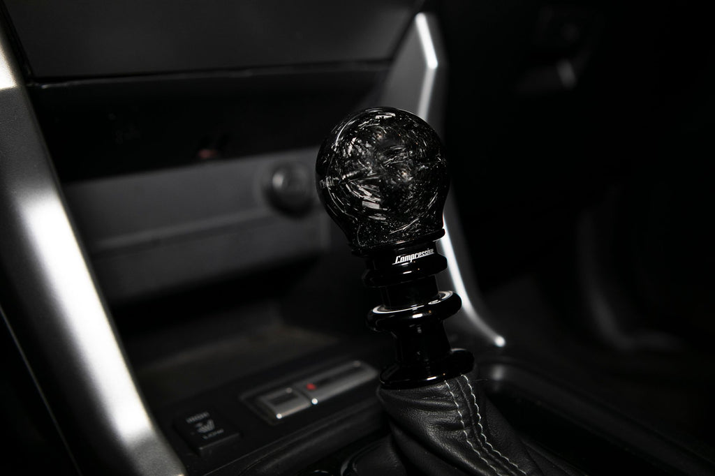 Compressive Tuning Forged Carbon Fiber Shift Knob (M12x1.25mm w/ M10 adapter) - Most Subaru Models