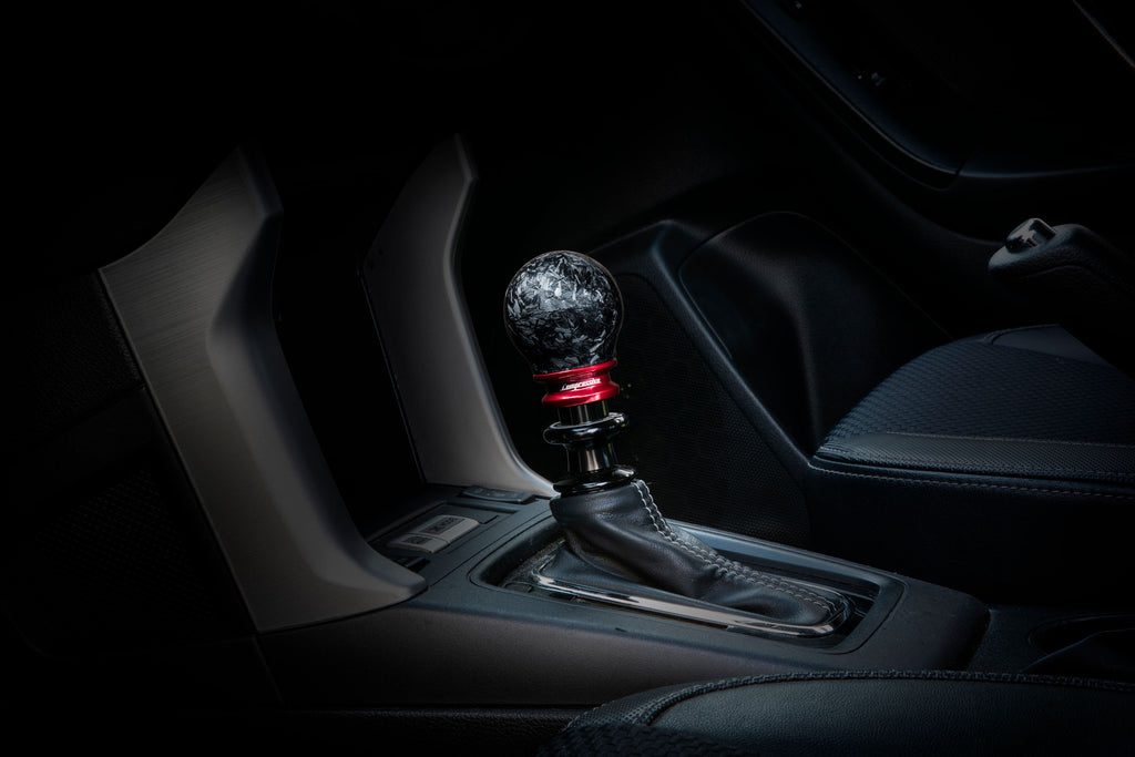 Compressive Tuning Forged Carbon Fiber Shift Knob (M12x1.25mm w/ M10 adapter) - Most Subaru Models