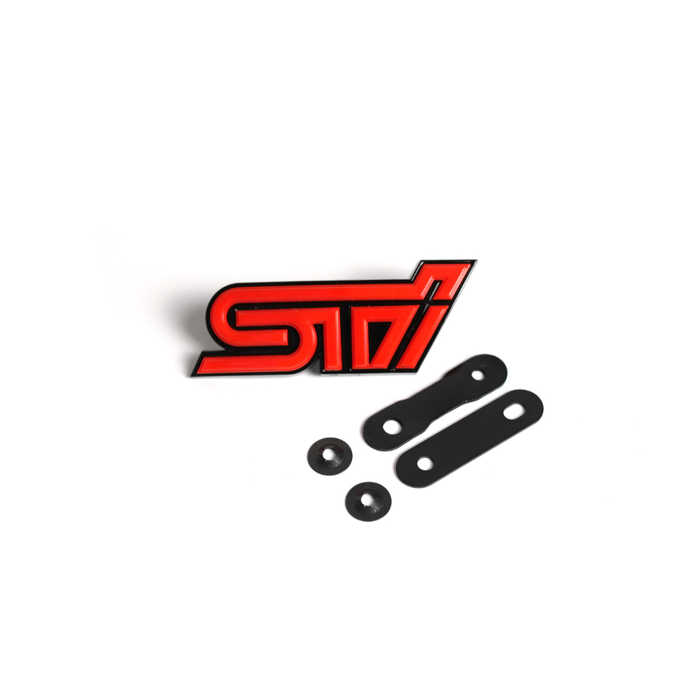 Racing Art STI Grille Emblem w/ Multiple Color Available - Subaru STi Models