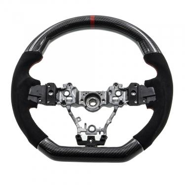 Racing Art Carbon Fiber Steering Wheel (Leather/Suede) - Subaru WRX / STi 2015-2021
