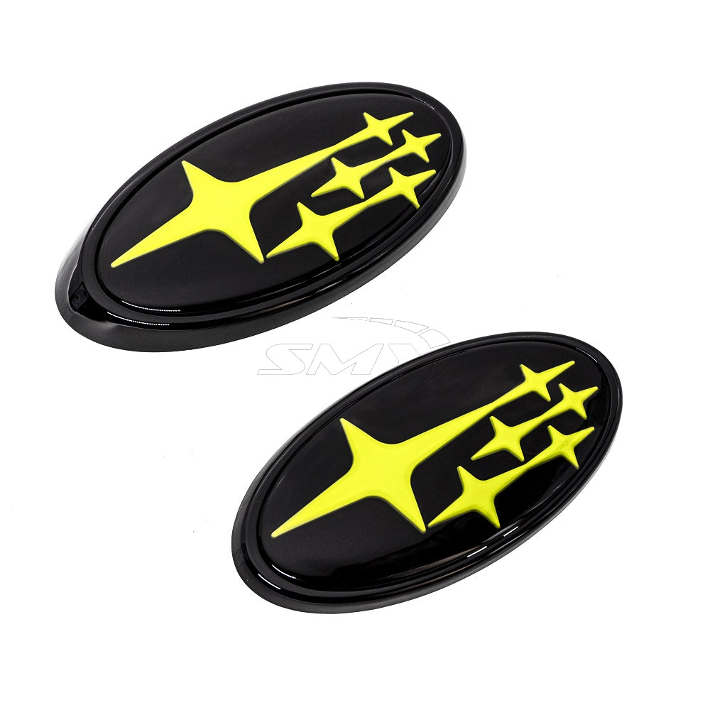 Front & Rear Gloss Emblem Kit - Subaru WRX 2022+ (OEM Grille)