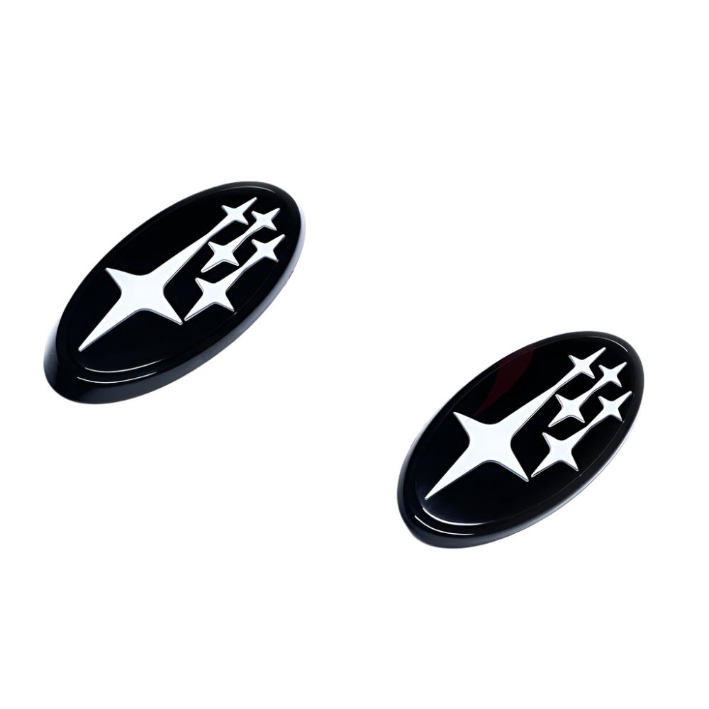 Front & Rear Gloss Emblem Kit - Subaru WRX / STI Hatchback 2008-2014