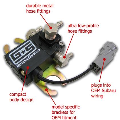 GrimmSpeed 3-Port Electronic Boost Control Solenoid - Subaru WRX 2008-2014 / Legacy GT 2005-2009