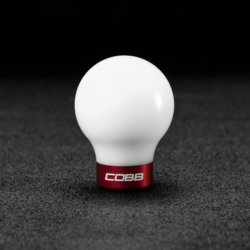 Cobb Shift Knob (White / Red) - Mitsubishi Evolution X 2008-2015
