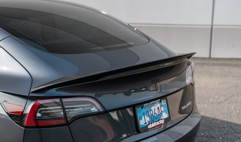 VR Aero Gloss Carbon Fiber Trunk Spoiler - Tesla Model 3 2018-2023