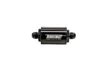 Load image into Gallery viewer, Turbosmart FPR Billet Inline Fuel Filter 1.75in OD 3.825in Length AN-8 Male Inlet - Black