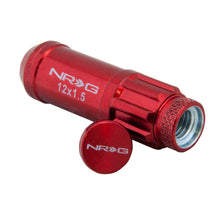 Load image into Gallery viewer, NRG 700 Series M12 X 1.5 Steel Lug Nut w/Dust Cap Cover Set 21 Pc w/Locks & Lock Socket - Red