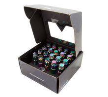 Load image into Gallery viewer, NRG 700 Series M12 X 1.25 Steel Lug Nut w/Dust Cap Cover Set 21 Pc w/Locks & Lock Socket - Neochrome