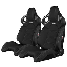 Load image into Gallery viewer, Braum Racing ALPHA-X Series Racing Seats (Pair; Black Cloth)