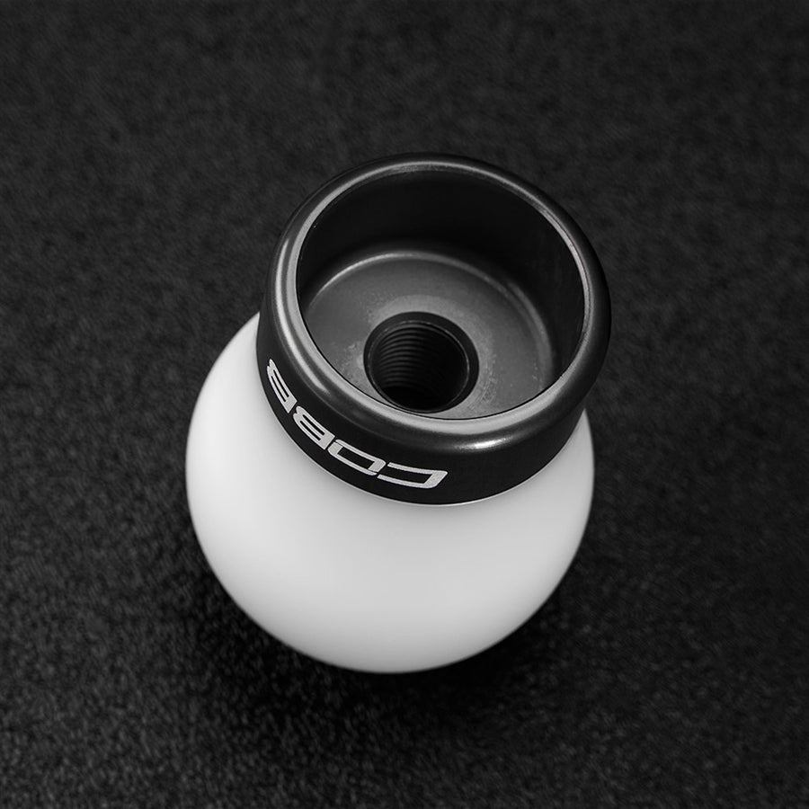 Cobb White Shift Knob (Black Base) - Ford Focus ST 2013-2018 / Focus RS 2016-2018 / Fiesta ST 2014-2019