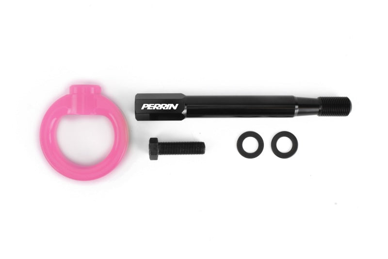 Perrin 13-20 & 2022 Subaru BRZ / 13-20 FRS/86 Tow Hook Kit (Rear) - Hyper Pink