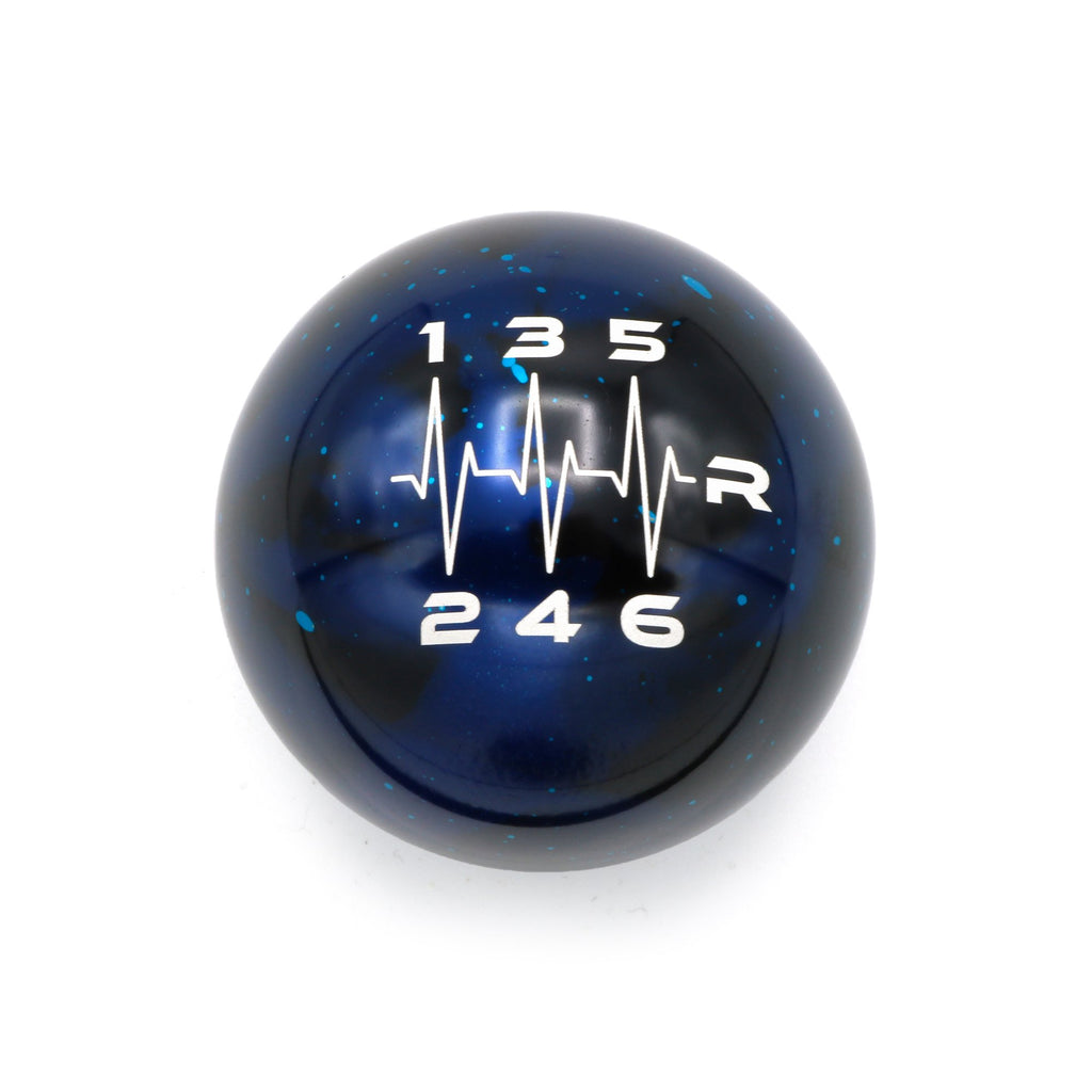 Billetworkz 6 Speed Heartbeat Engraving Cosmic Space Shift Knob - Subaru STi 2004-2021