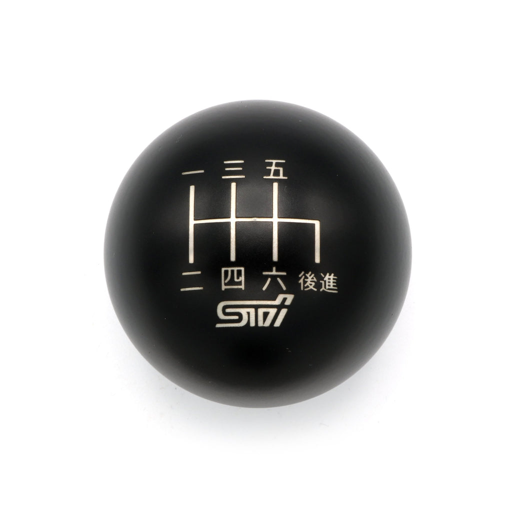 Billetworkz Gloss Red Weighted Japanese Engraving Shift Knob w/ STi Logo - Subaru STi 2004-2021
