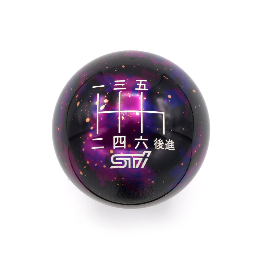 Billetworkz Gloss Red Weighted Japanese Engraving Shift Knob w/ STi Logo - Subaru STi 2004-2021