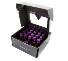 Load image into Gallery viewer, NRG 700 Series M12 X 1.5 Steel Lug Nut w/Dust Cap Cover Set 21 Pc w/Locks & Lock Socket - Purple