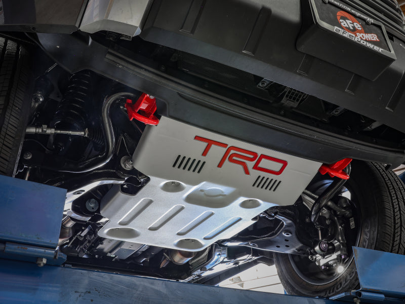 aFe POWER Front Tow Hooks Red - Toyota Tundra / Sequoia 2022+