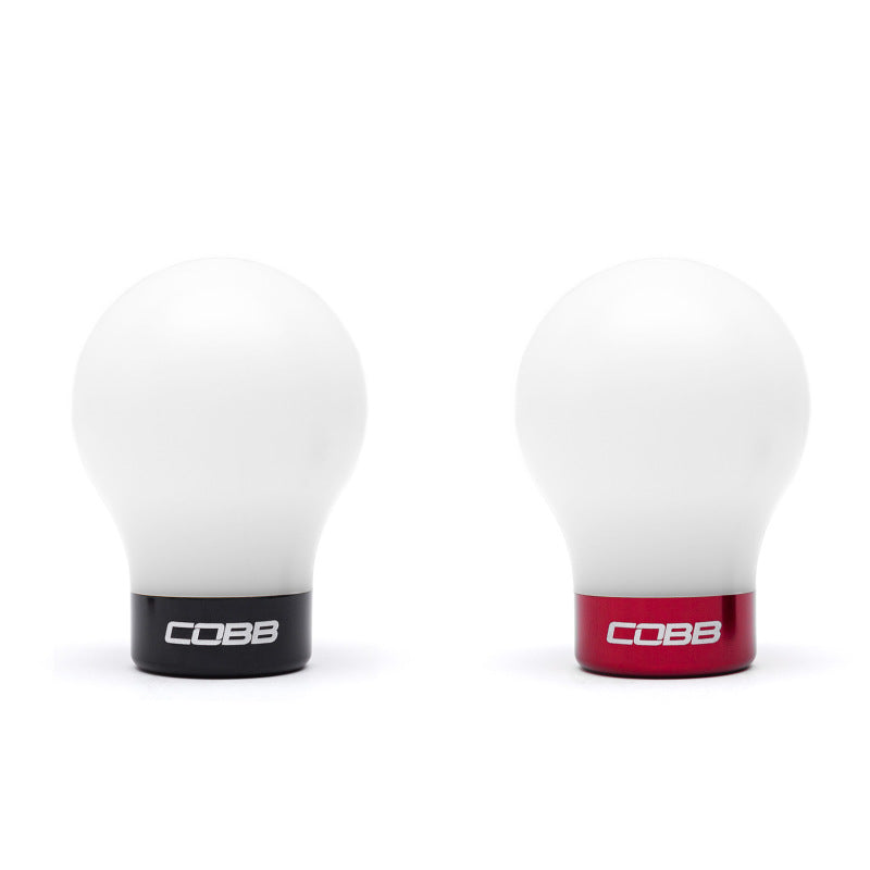 Cobb Subaru 6-Speed Weighted Shift Knob (White) - Subaru STi 2004-2021 / WRX 2015+ / LGT 2006-2012
