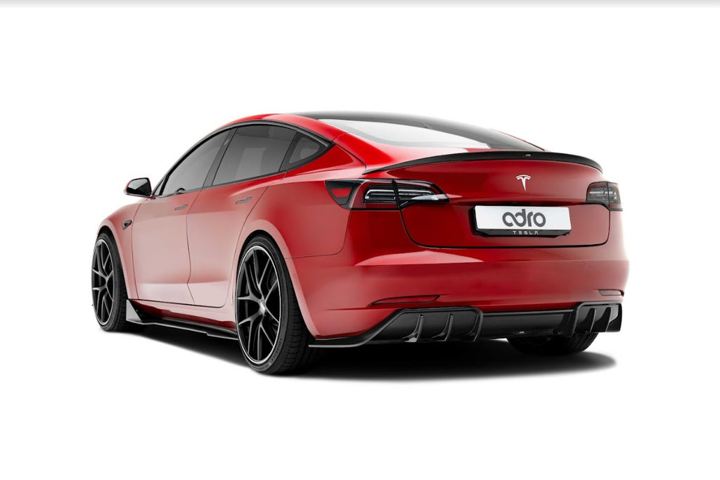 Adro Premium Prepreg Carbon Fiber Side Skirts - Tesla Model 3 2017-2023