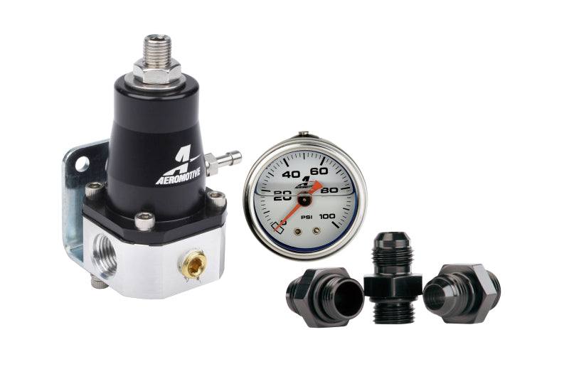 Aeromotive Adjustable Fuel Pressure Regulator EFI Bypass - (2) -6 Inlets / (1) -6 Return - Universal