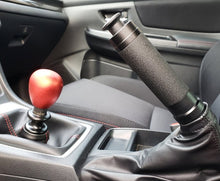 Load image into Gallery viewer, Patterson Performance Parking Brake Handle Cover w/ Button - 2005+ Subaru WRX & STI (+Multiple Fitments)