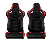 Load image into Gallery viewer, Braum Racing ELITE Series Racing Seats (Pair; Black &amp; Red)