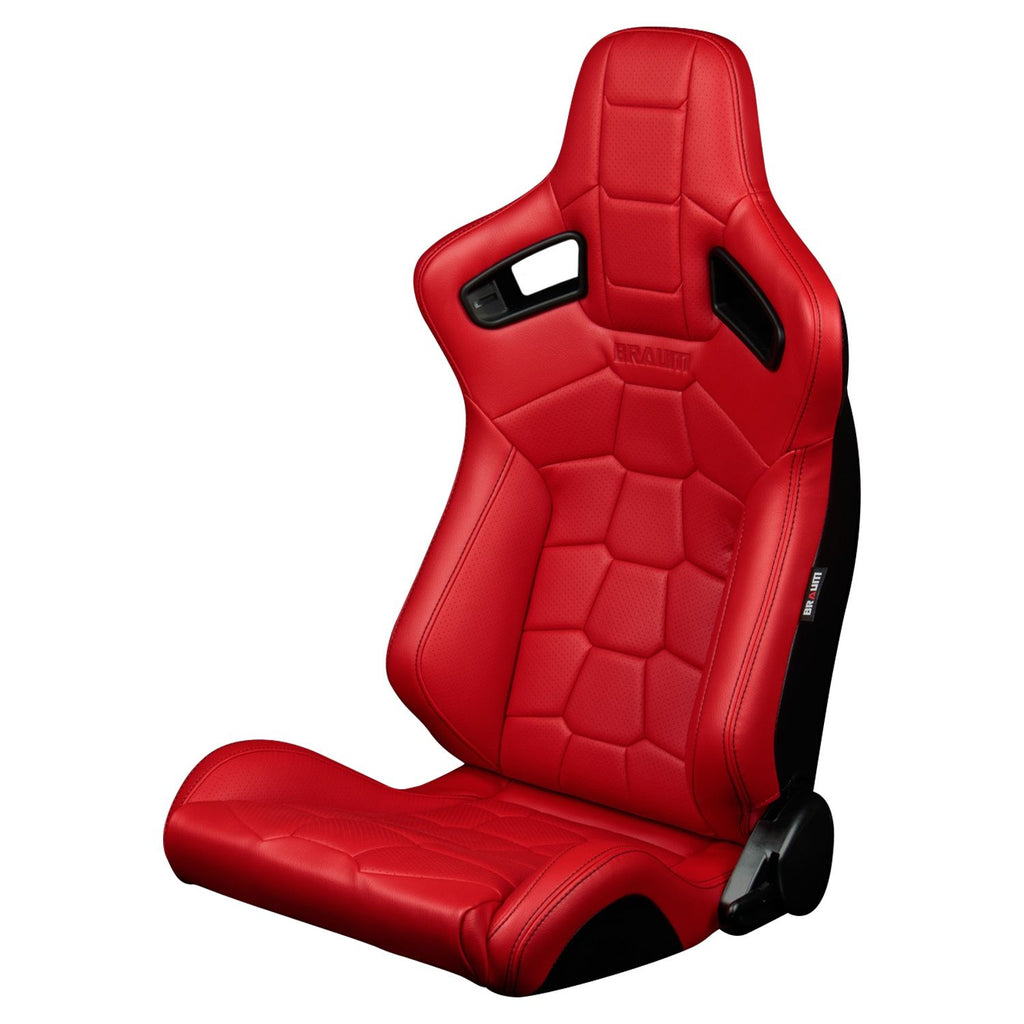 Braum Racing ELITE-X Series Racing Seats (Pair; Red Komodo Edition)