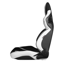 Load image into Gallery viewer, Braum Racing ORUE Series Racing Seats (Pair; Diamond Edition / White Leatherette)