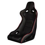Braum Racing VENOM X Series Fixed Back Racing Seats (Single; Diamond Edition / Red Piping)