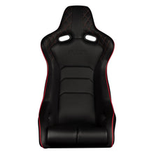 Load image into Gallery viewer, Braum Racing VENOM X Series Fixed Back Racing Seats (Single; Diamond Edition / Red Piping)