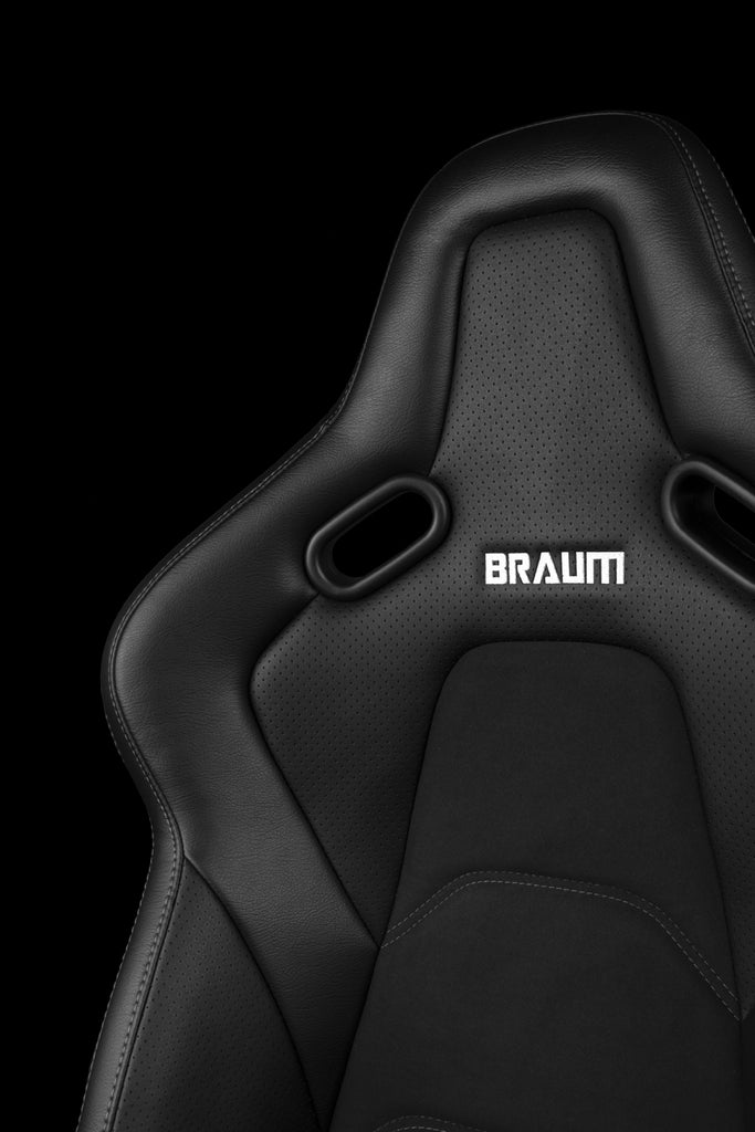Braum Racing FALCON-S Series Fixed Back Composite Racing Seat (Single; Black Alcantara)