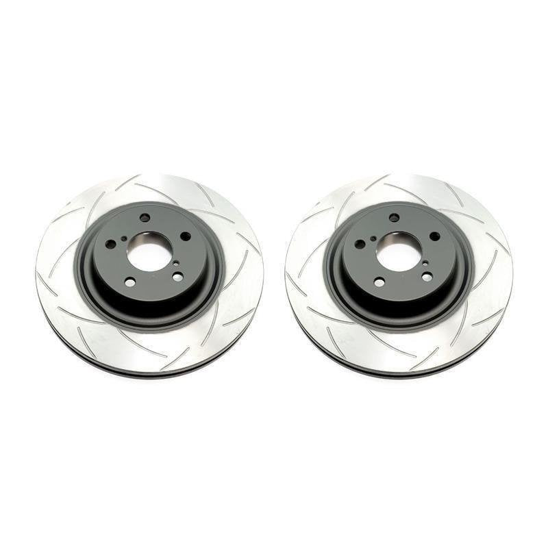 DBA T2 Street Series Slotted Front Rotors (Pair) - Subaru WRX 2015-2020 (+Multiple Fitments)