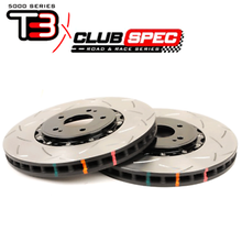 Load image into Gallery viewer, DBA Slotted 5000 Series T-Slot Front Rotors (Pair) - Subaru WRX 2002-2014 (+Multiple Fitments)