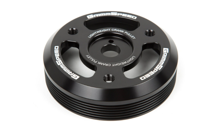 Grimmspeed Gunmetal Lightweight Crank Pulley - Subaru WRX 2015-2020 / BRZ 2013-2020 / FR-S 2013-2016