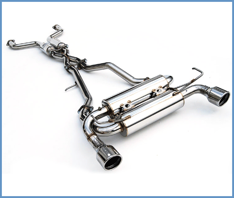 Invidia 2008-2013 Infiniti G37 Coupe Gemini Rolled Stainless Steel Tip Cat-back Exhaust