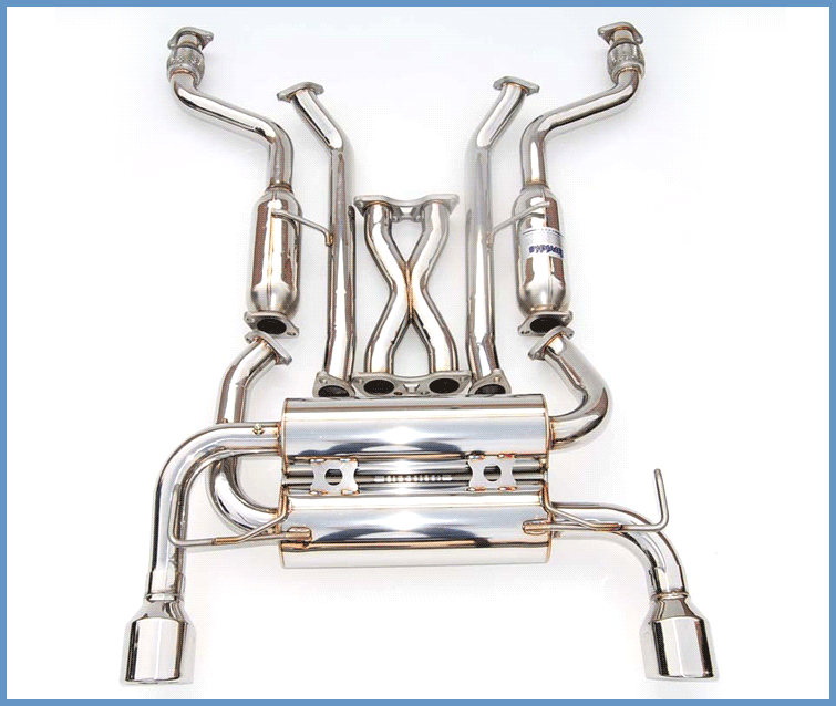 Invidia 2009-2013 Infiniti FX35 FX37 2/4WD Gemini Rolled Stainless Steel Tip Cat-back Exhaust