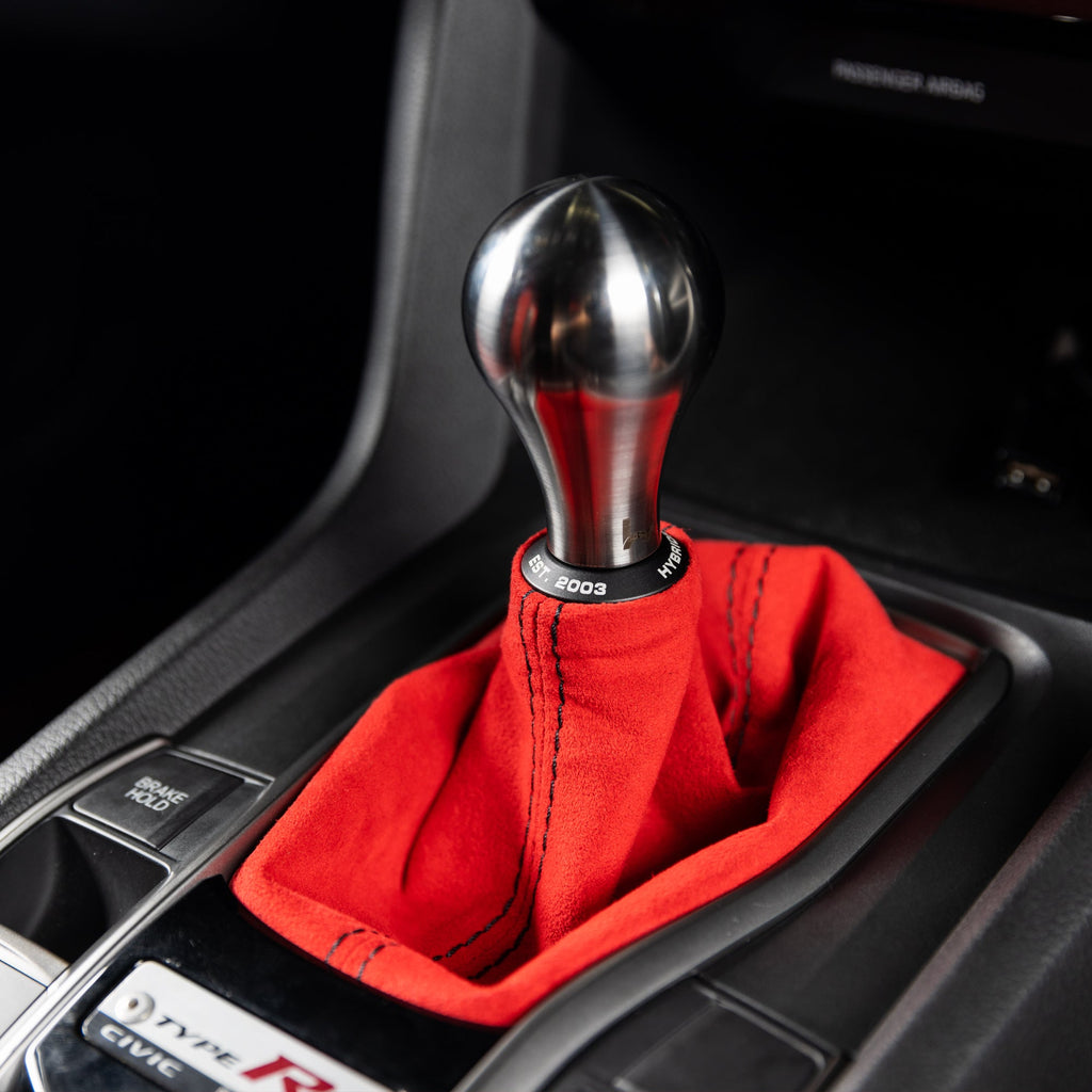 Hybrid Racing Alcantara Shift Boot - Honda Civic 2016-2021 (Incl. Si & Type R)