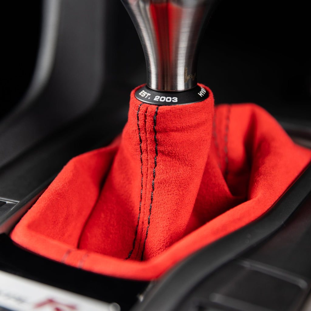 Hybrid Racing Alcantara Shift Boot - Honda Civic 2016-2021 (Incl. Si & Type R)