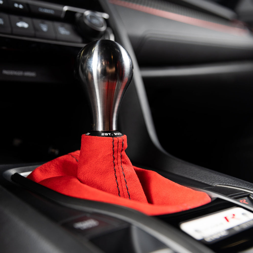 Hybrid Racing Alcantara Shift Boot - Honda Civic 2016-2021 (Incl. Si & Type R)