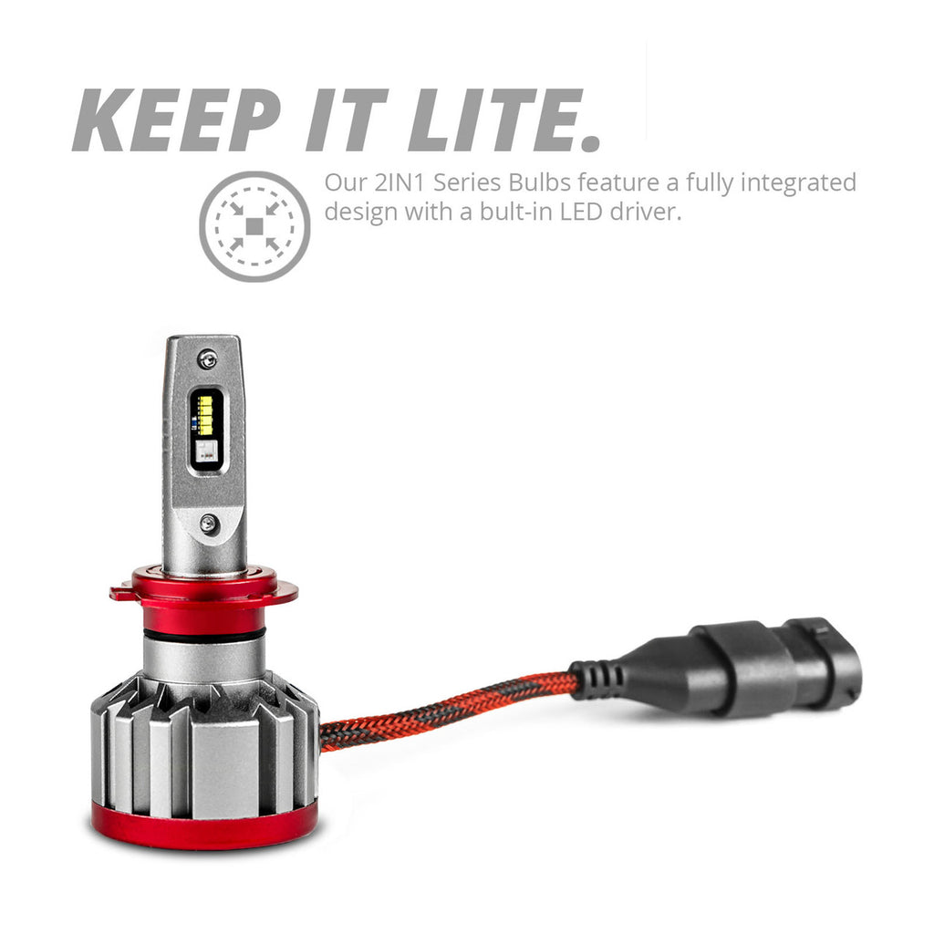 XK GLOW 2 In 1 LED Headlight w/ Multi-Color Devil Eye | XKCHROME SMARTPHONE APP