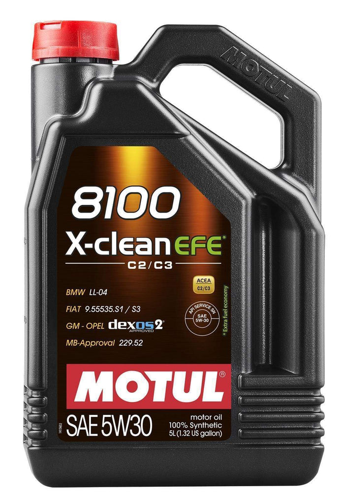 Motul 5L Synthetic Engine Oil 8100 5W30 X-CLEAN EFE