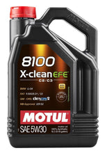 Load image into Gallery viewer, Motul 5L Synthetic Engine Oil 8100 5W30 X-CLEAN EFE