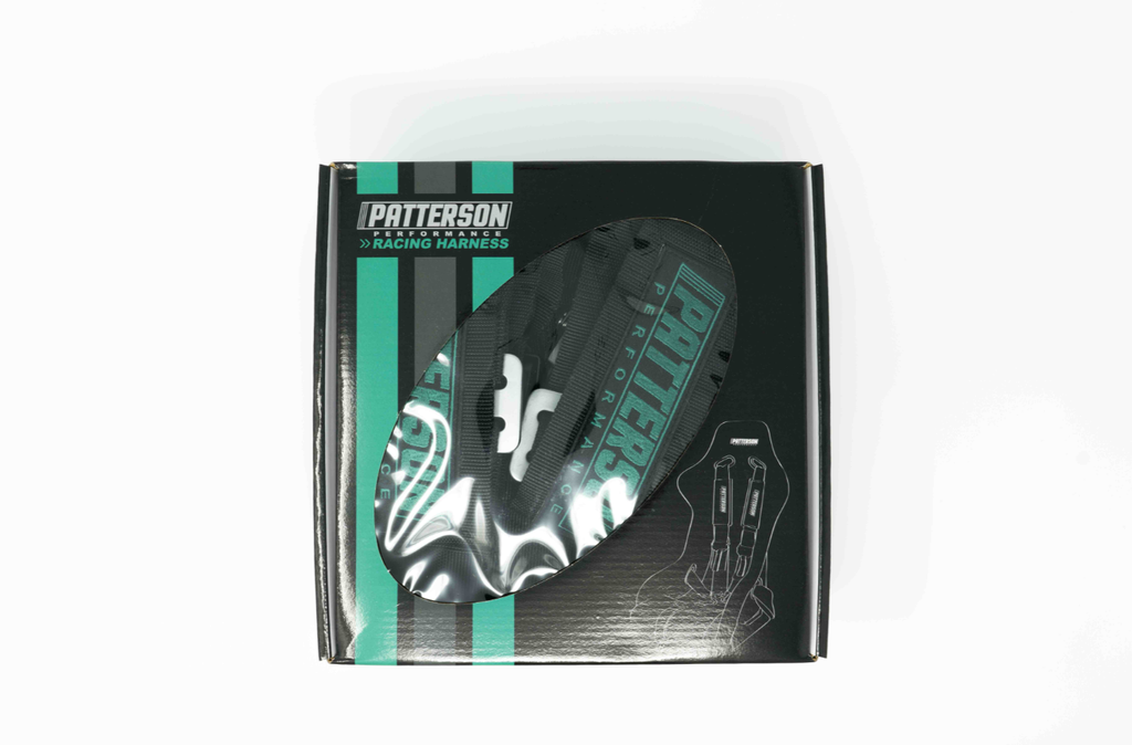 Patterson Performance 5 Point Cam Lock Racing Harness - Black w/ Teal