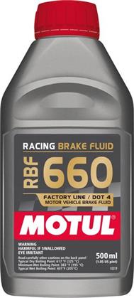 Motul 1/2L Brake Fluid RBF 660 Racing DOT 4 (Universal; Multiple Fitments)