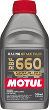 Load image into Gallery viewer, Motul 1/2L Brake Fluid RBF 660 Racing DOT 4 (Universal; Multiple Fitments)