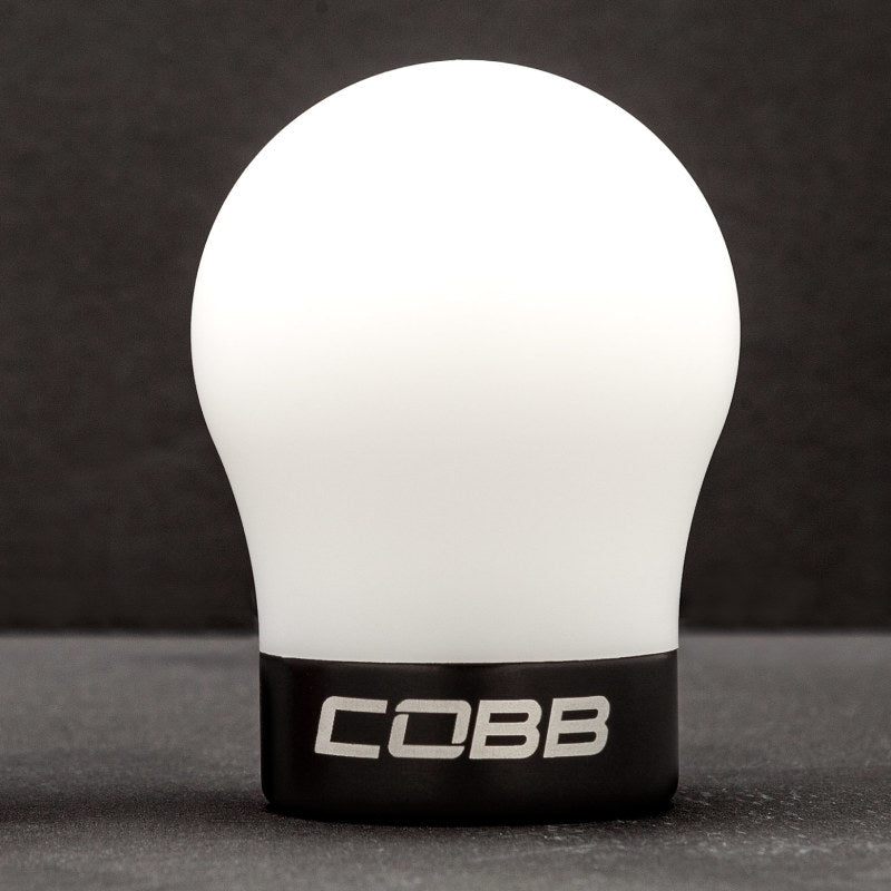 Cobb Shift Knob (White w/ Black) - Volkswagen GTI 2010-2021 / Golf R 2015-2019 / Jetta GLI 2019-2021